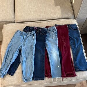 4T girls Denim Pants lot